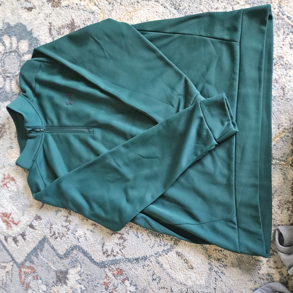 Green Quarter-Zip Pullover